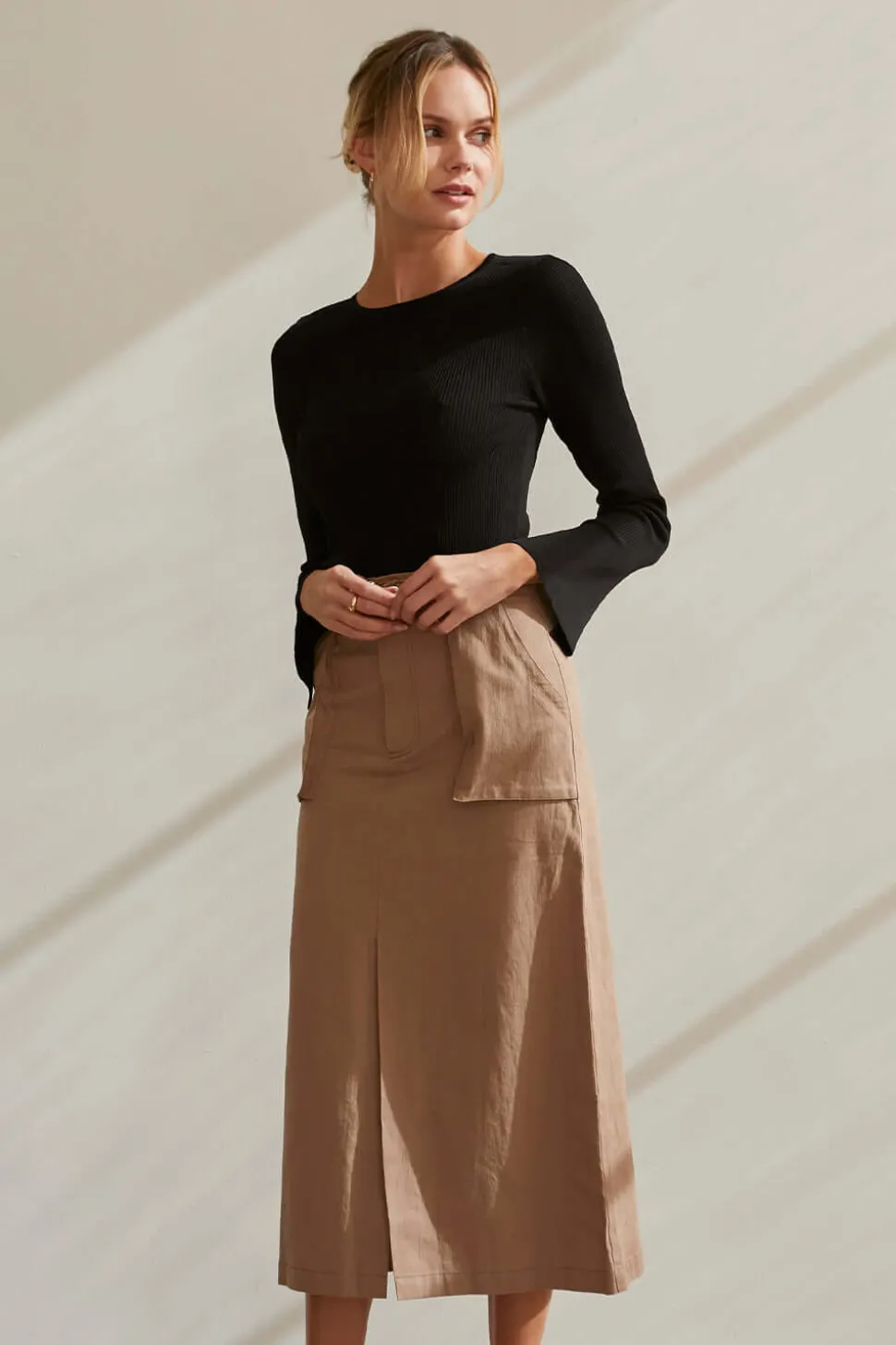 Alice Cotton Midi Skirt