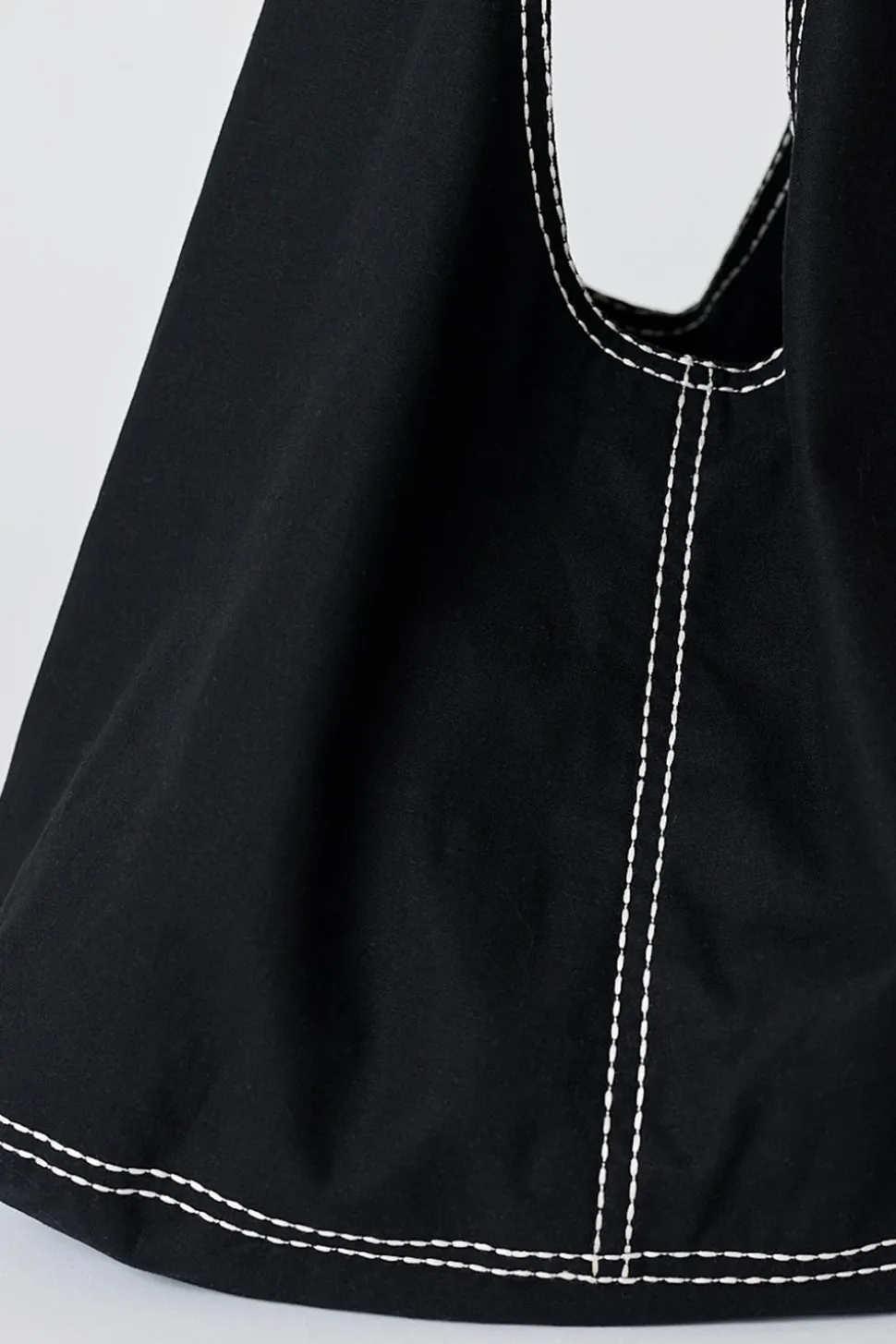 Anna Contrast Stitch Hobo Bag