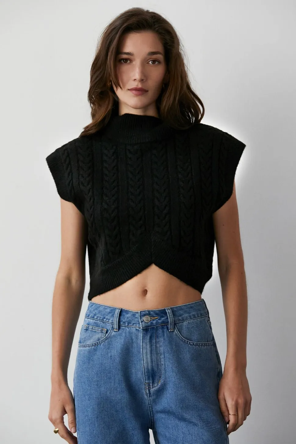 Anna Mock Neck Sweater