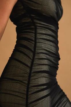 Arya Mesh Midi Dress