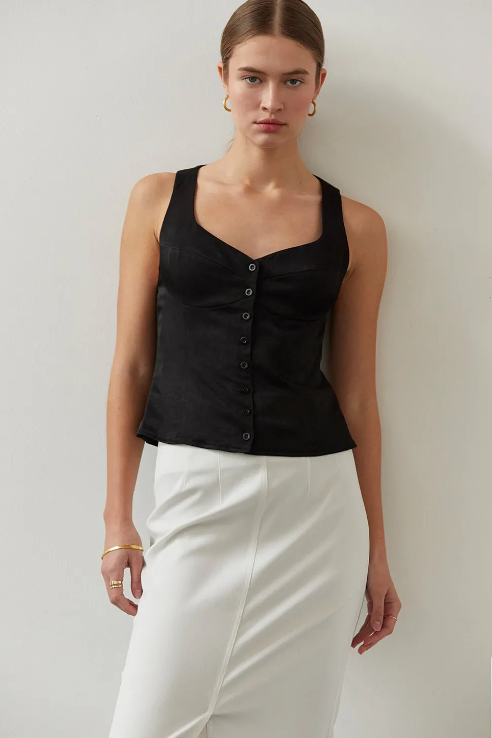 Ava Satin Tank
