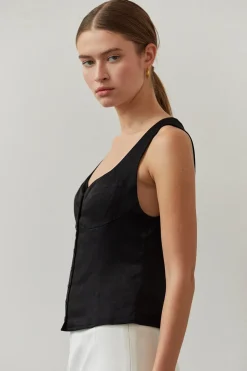 Ava Satin Tank