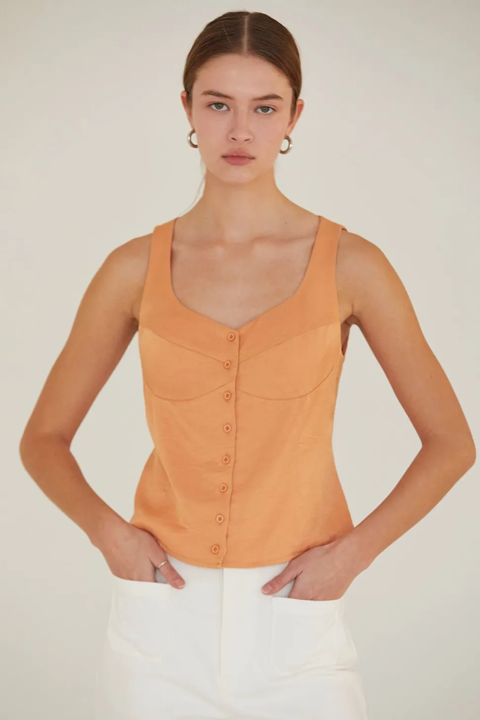 Ava Satin Tank
