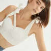 Balia Eyelet Bustier Top