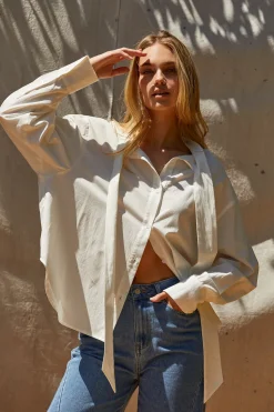 Blaire Neck Tie Button Up Blouse