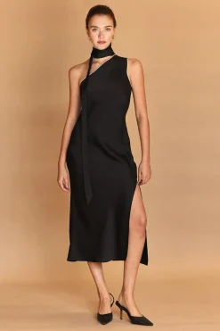 Bonnie One Shoulder Scarf Dress