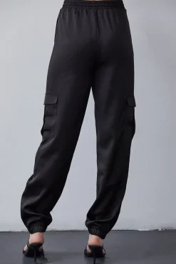 Brooklyn Satin Cargo Joggers