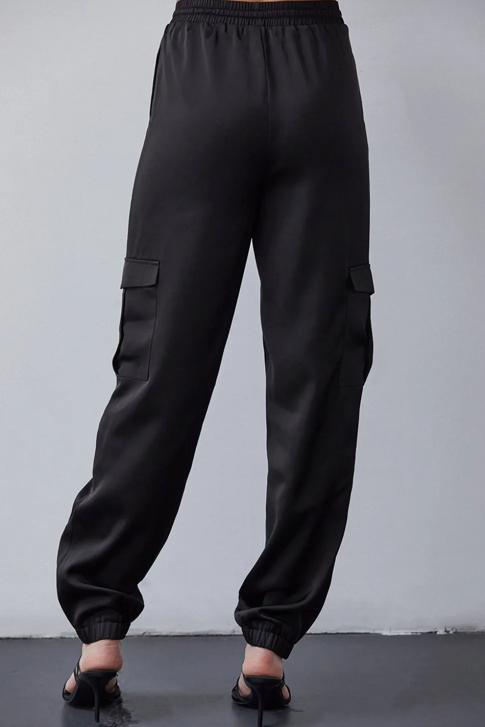 Brooklyn Satin Cargo Joggers
