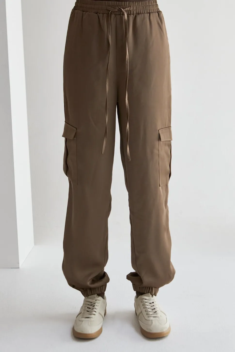 Brooklyn Satin Cargo Joggers
