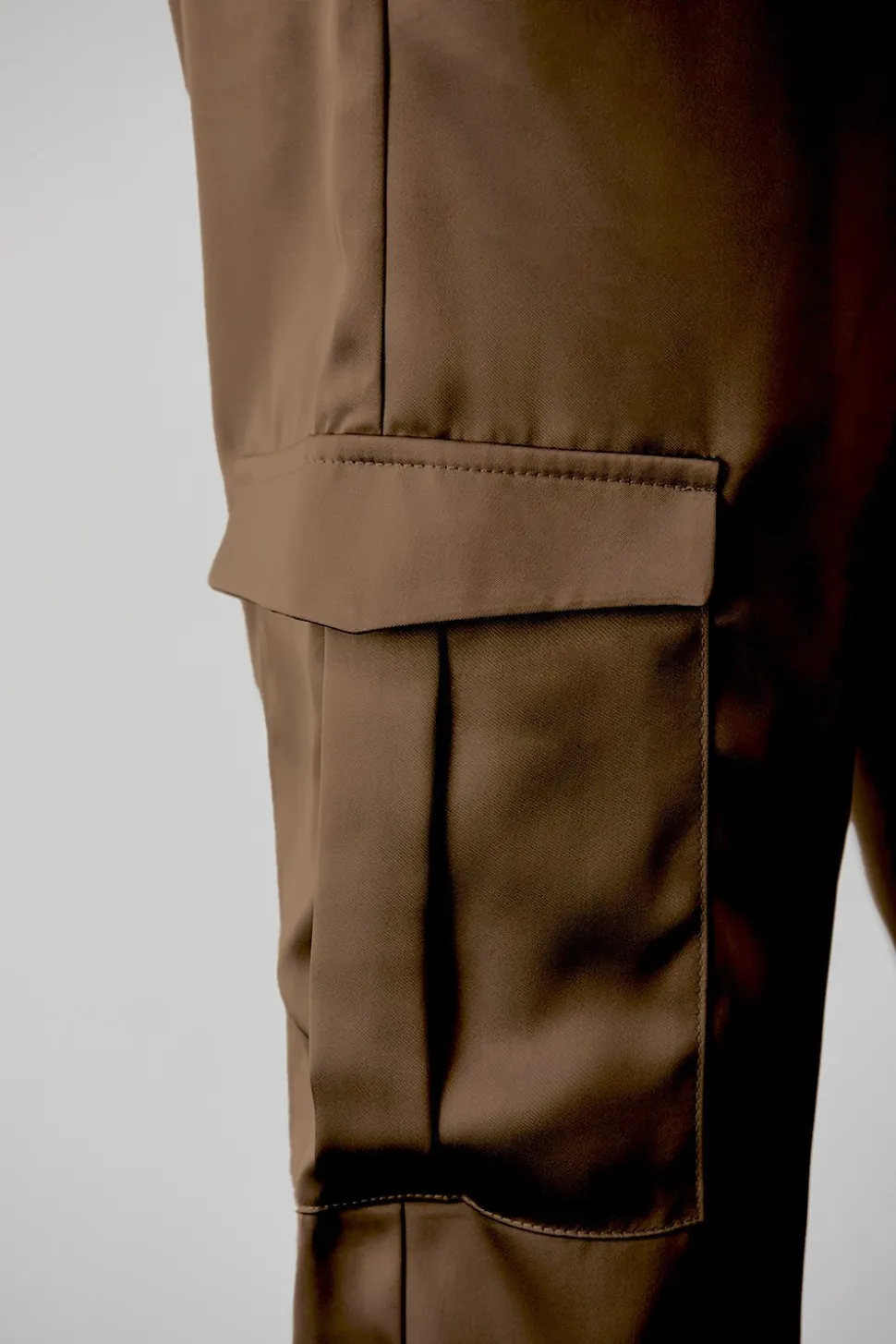 Brooklyn Satin Cargo Joggers