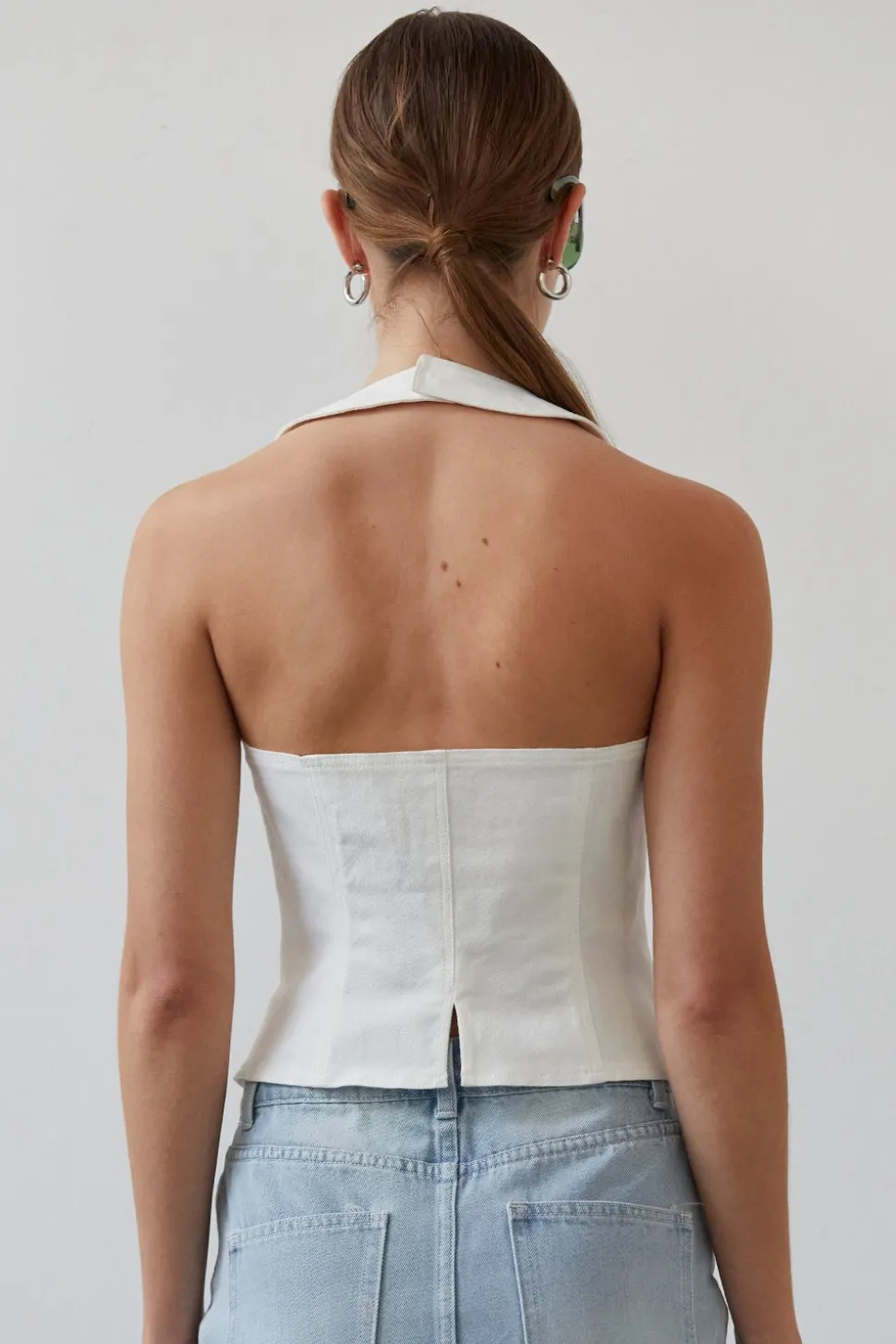 Candice Denim Halter Top