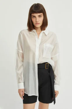 Candice Sheer Button Up Shirt