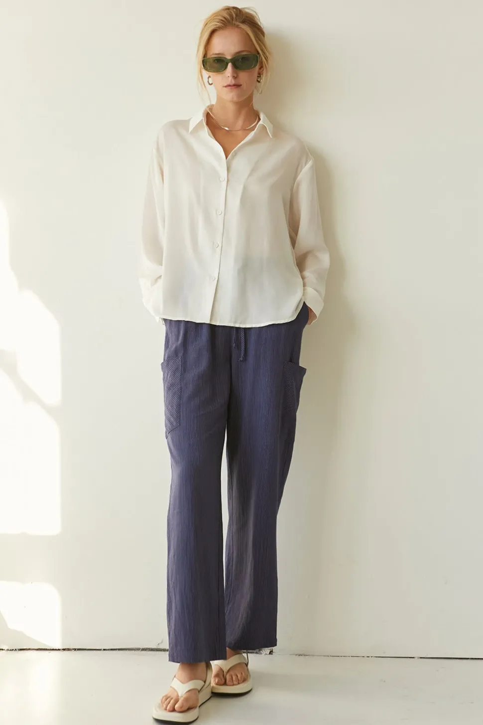 Carly Pinstripe Pants