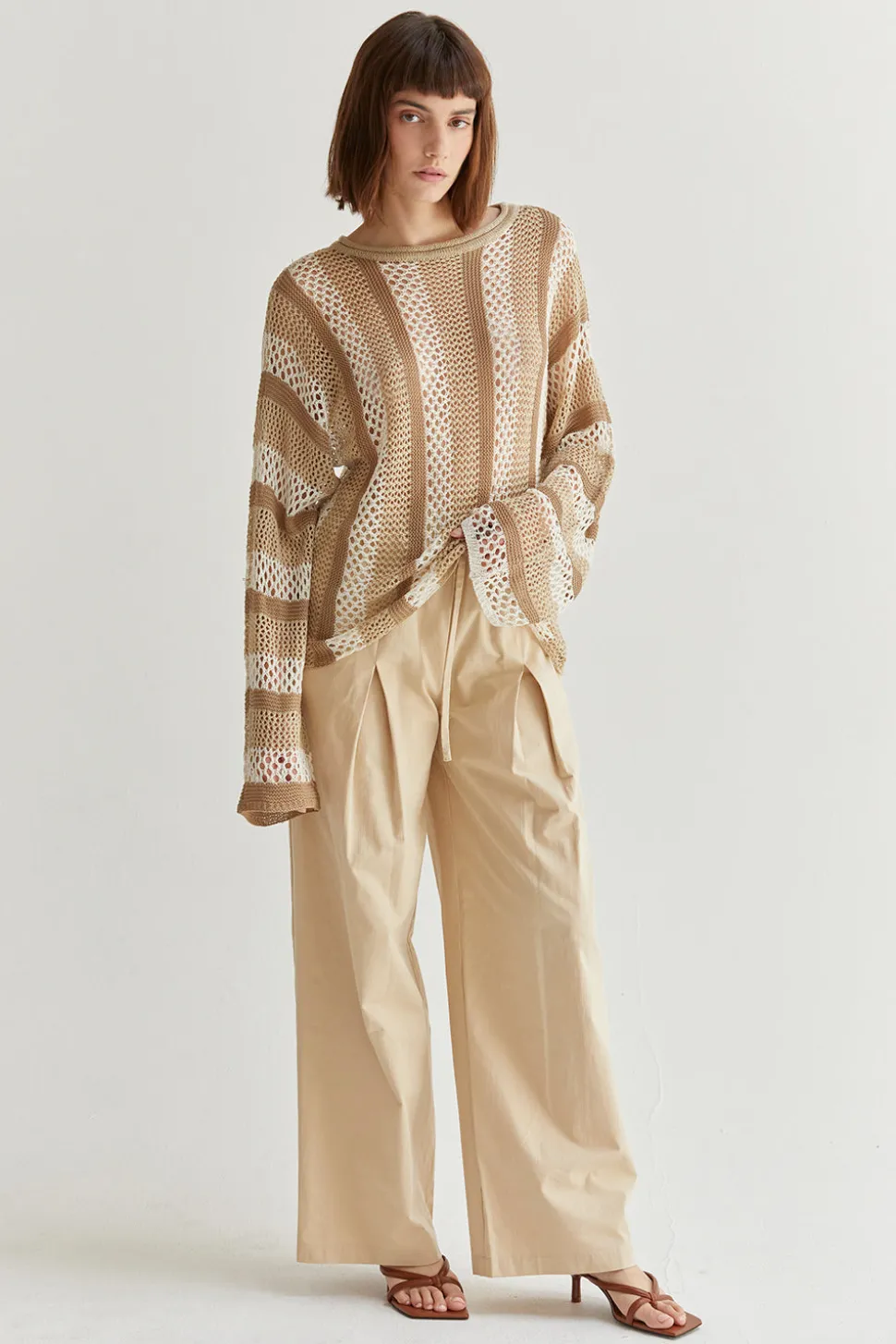 Carol Cotton Wide Leg Pants