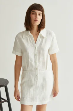 Casey Linen Shirt Dress