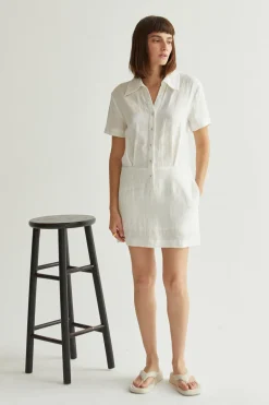 Casey Linen Shirt Dress