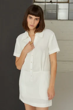 Casey Linen Shirt Dress