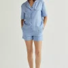 Cora Cuffed Linen Shorts