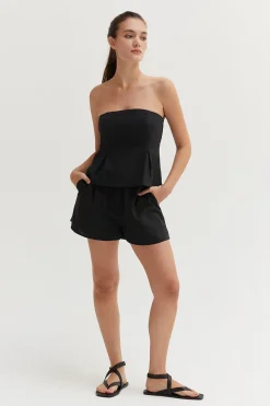 Courtney Linen Tube Top