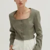 Crezensia Cropped Blazer