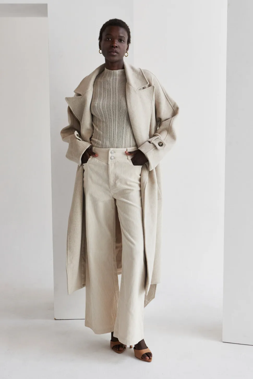 Dakota Wool Blend Wrap Coat