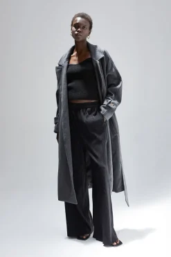 Dakota Wool Blend Wrap Coat