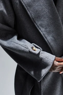 Dakota Wool Blend Wrap Coat