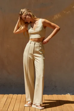 Debbie V-wire Cropped Top