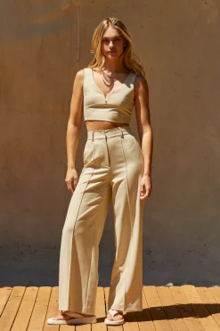 Debbie V-wire Cropped Top