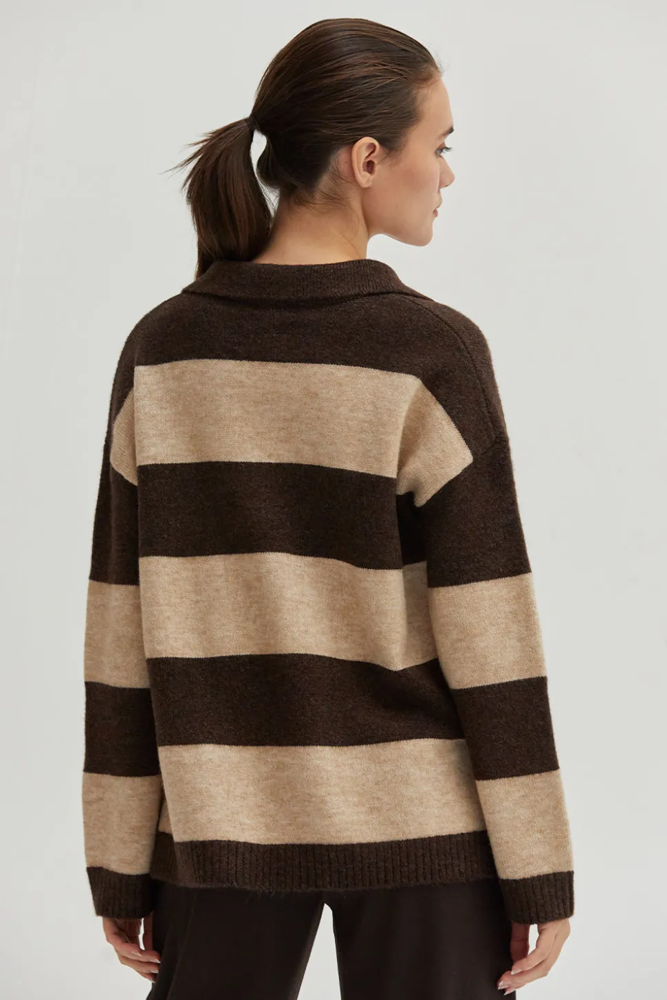 Ellon Stripe Polo Sweater