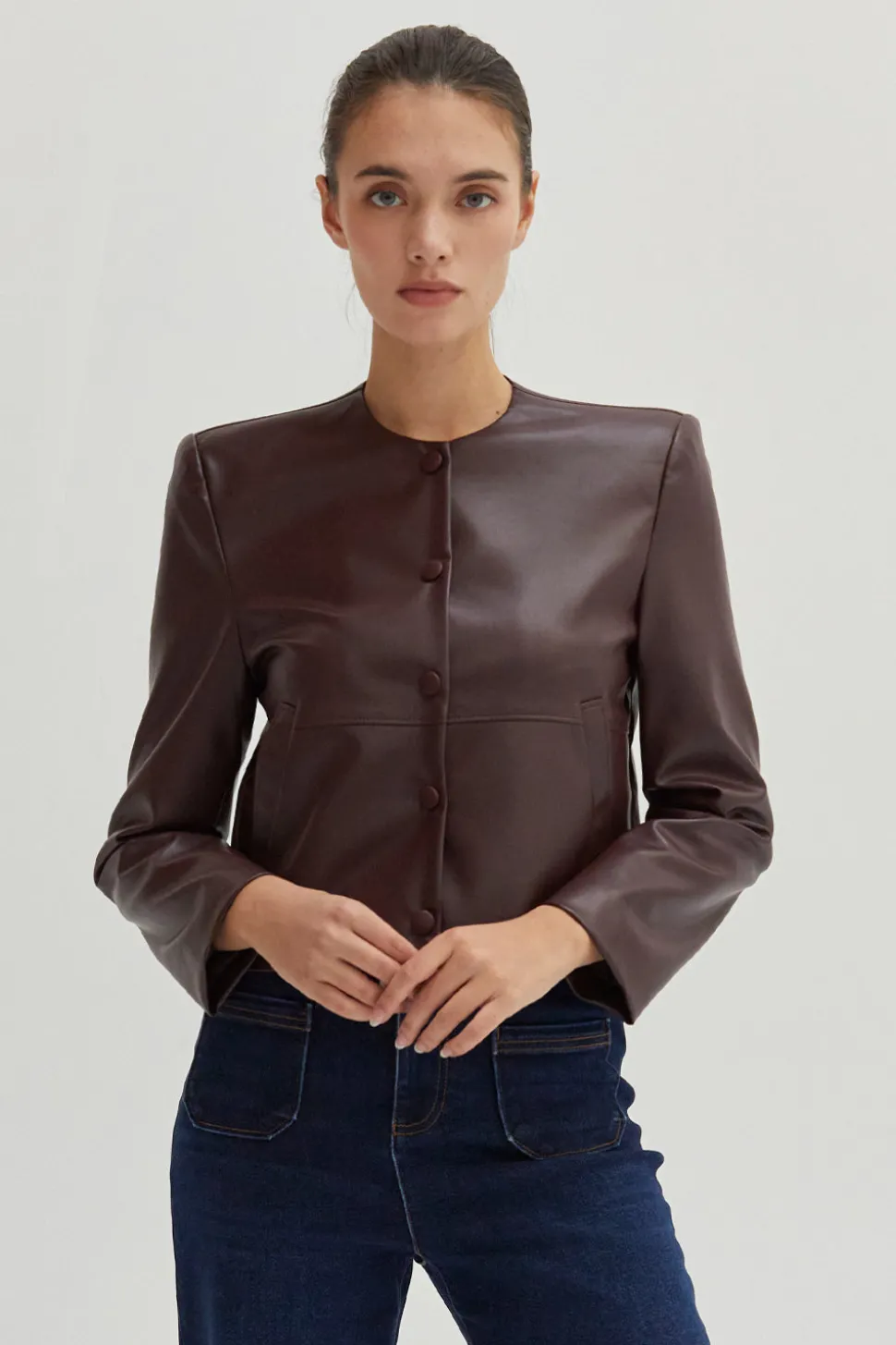 Georgina Vegan Leather Jacket