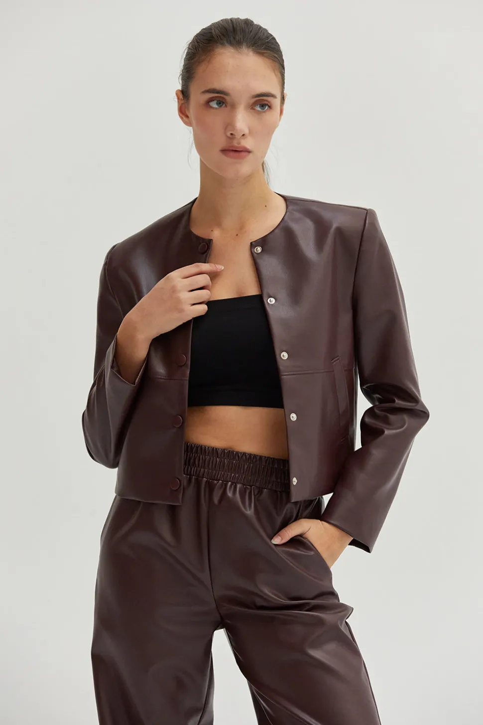 Georgina Vegan Leather Jacket