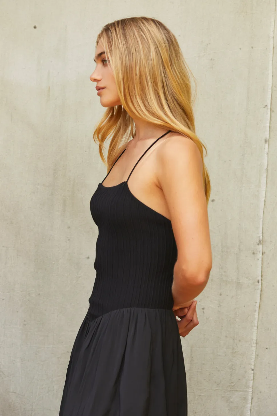 Isabella Mix Media Maxi Dress