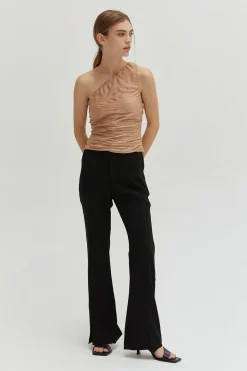 Ivy One Shoulder Mesh Top