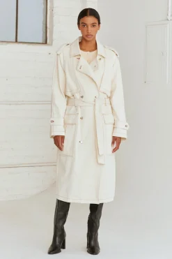 Jacqueline Denim Trench Coat