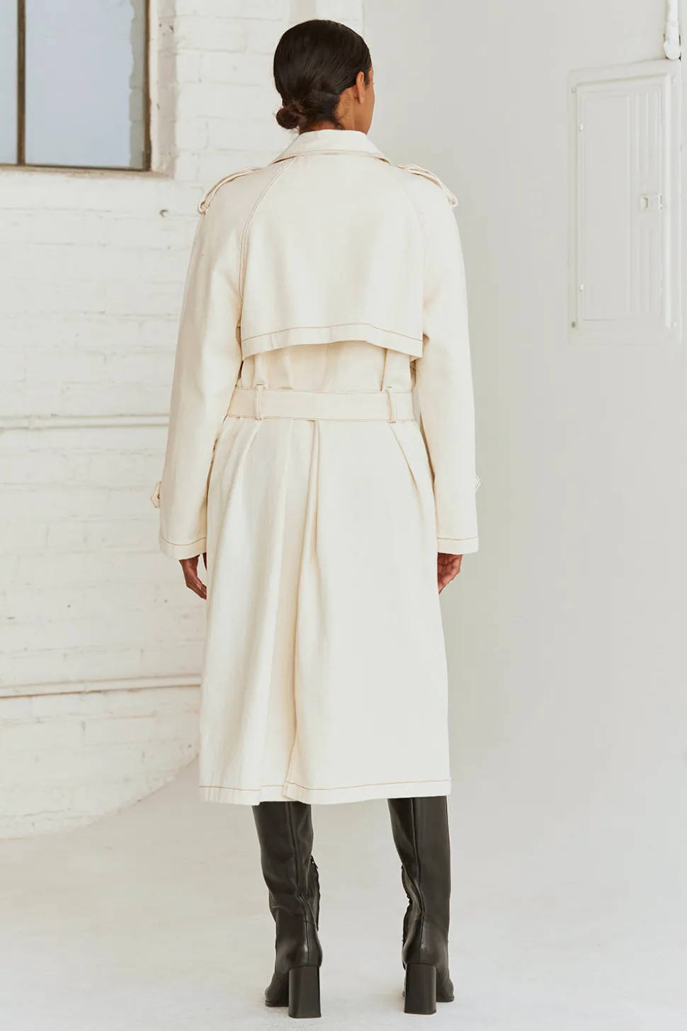 Jacqueline Denim Trench Coat