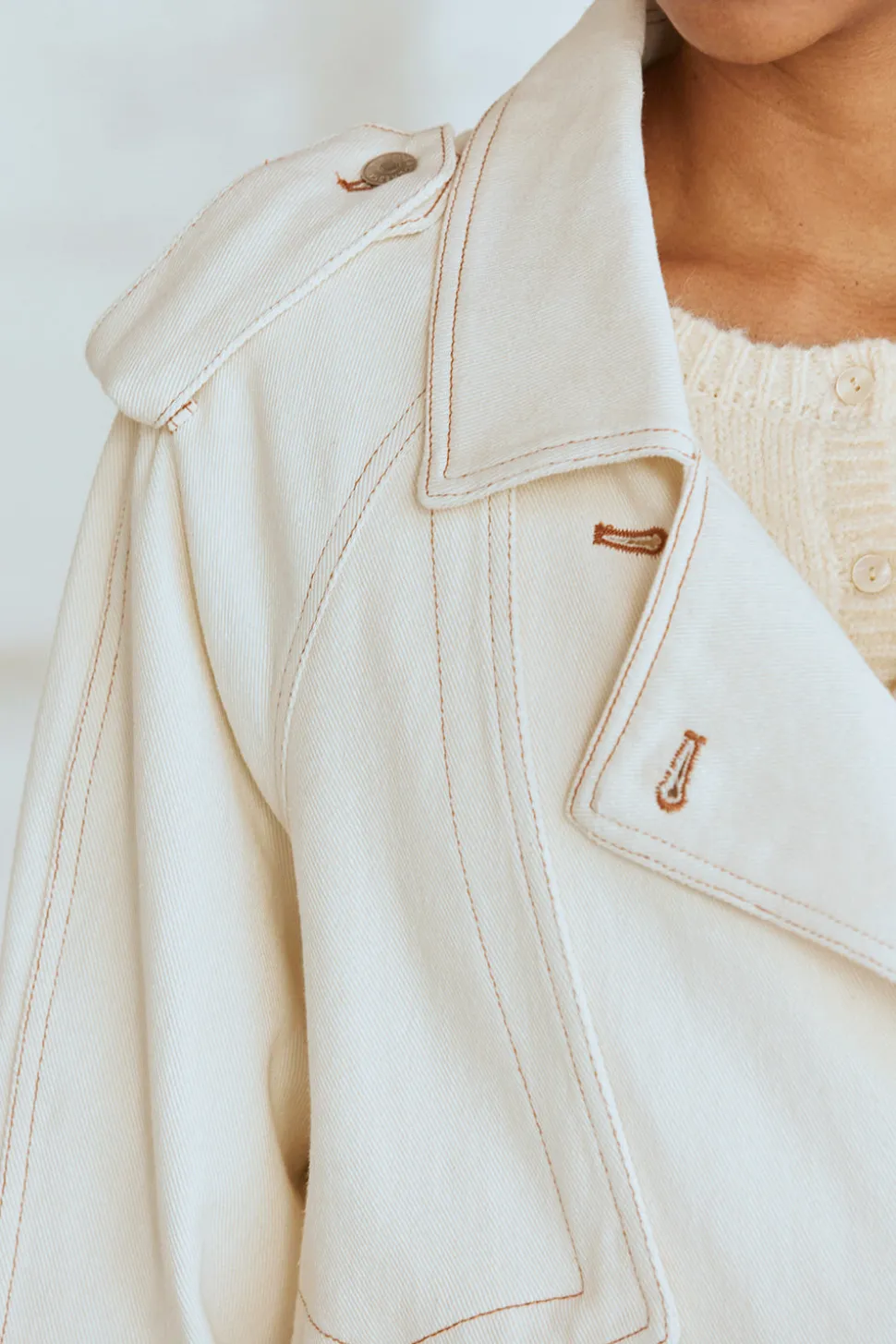 Jacqueline Denim Trench Coat