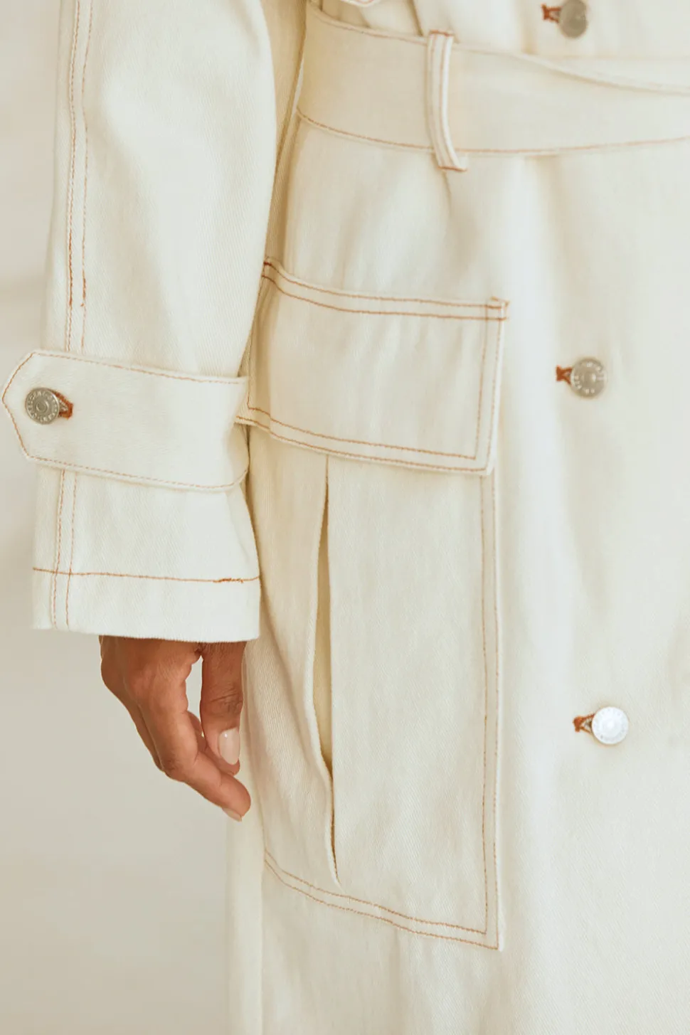Jacqueline Denim Trench Coat