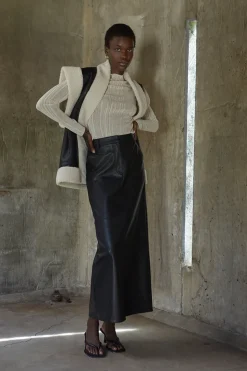 Jade Column Maxi Skirt