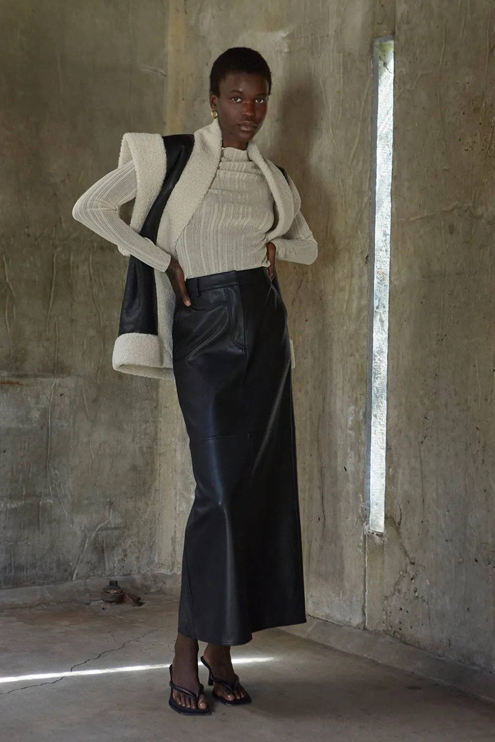 Jade Column Maxi Skirt