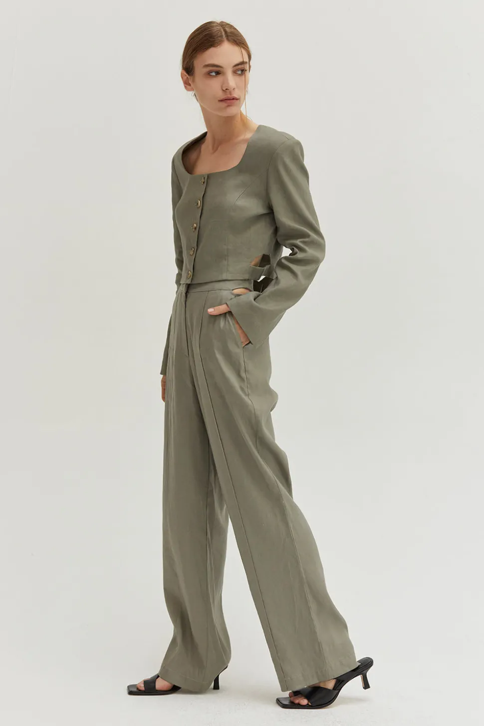 Janey Cut Out Trousers