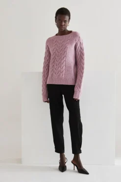Joie Cable Knit Sweater - Lavender