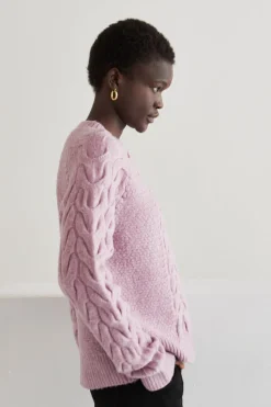 Joie Cable Knit Sweater - Lavender