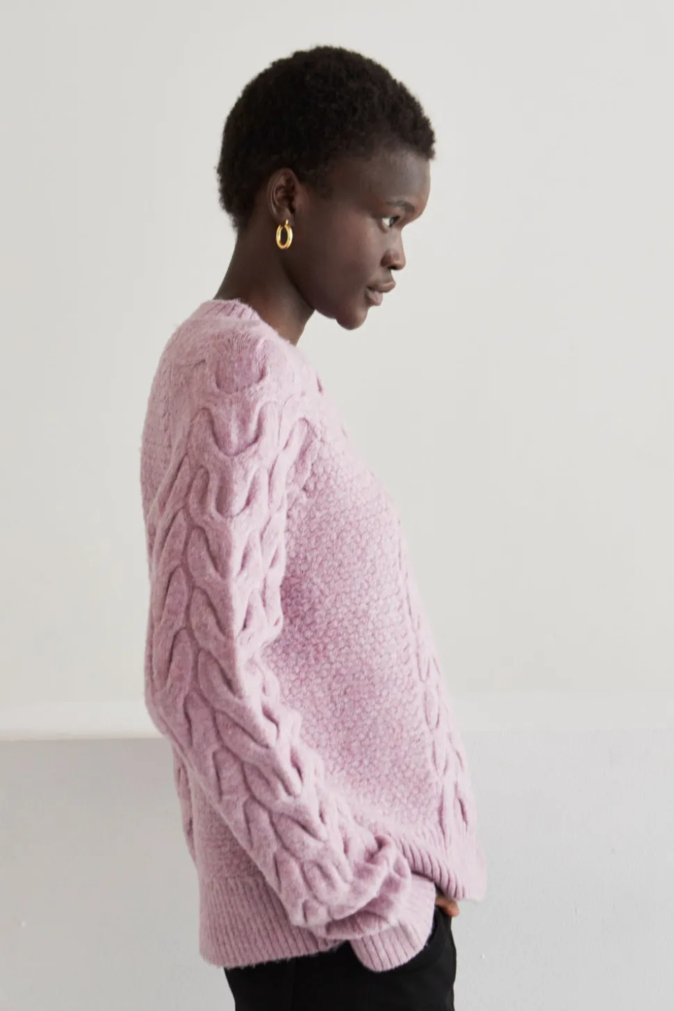 Joie Cable Knit Sweater - Lavender