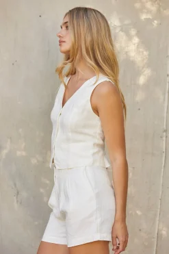 Juliet Linen Vest