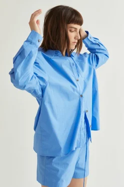 Kaia Cotton Oversized Shirt Set