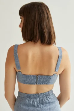 Kendall Linen Bralette