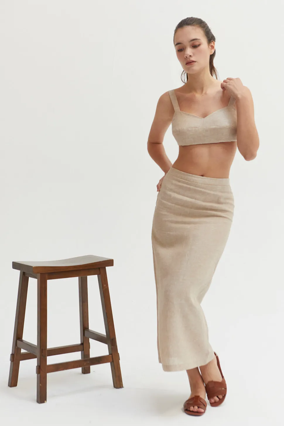 Kendall Linen Bralette