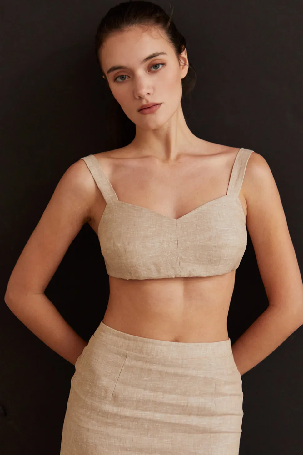 Kendall Linen Bralette