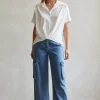 Mallory Denim Cargo Pants